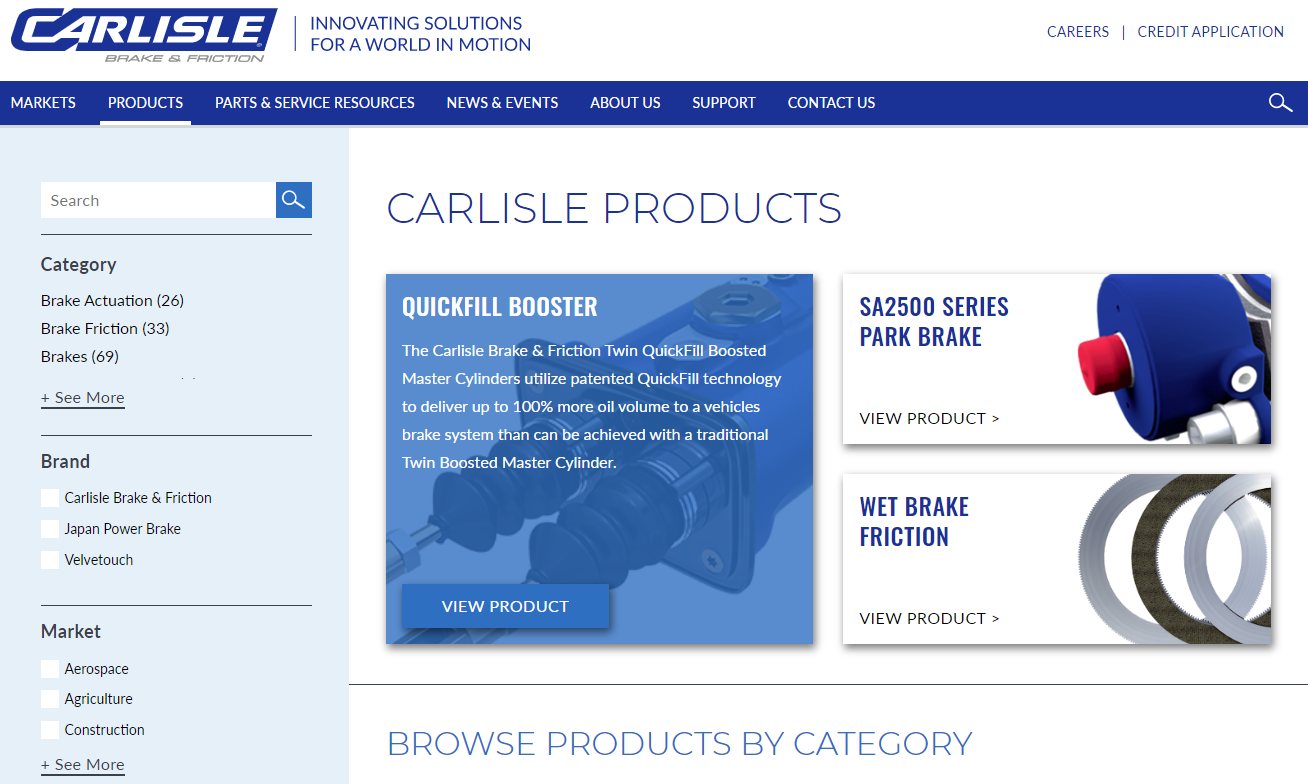 Carlisle Brake & Friction Launches New Website 